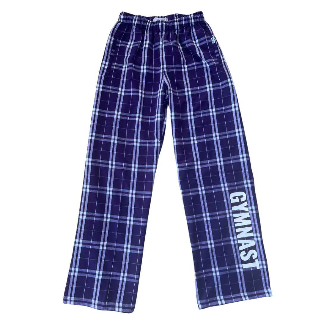 Purple GYMNAST Flannel Pants GymnasticsHQ