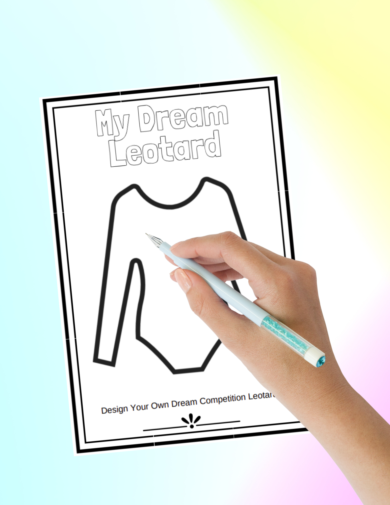 GymnasticsHQ's Digital Confident Gymnast Coloring Book