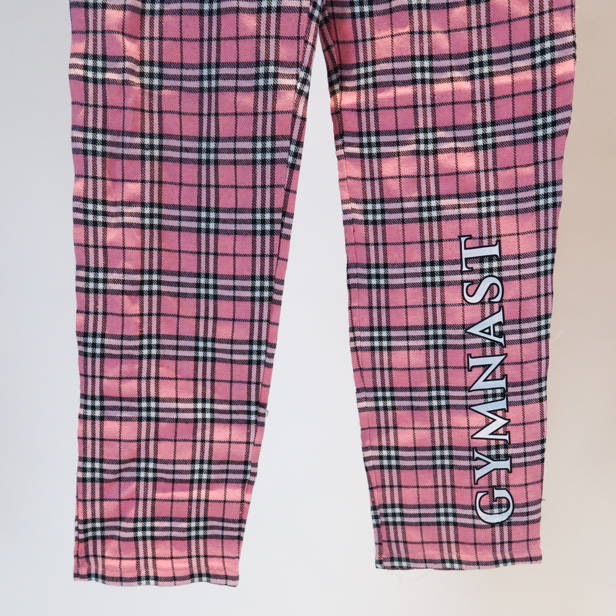 Pink Plaid GYMNAST Flannel Lounge Pants