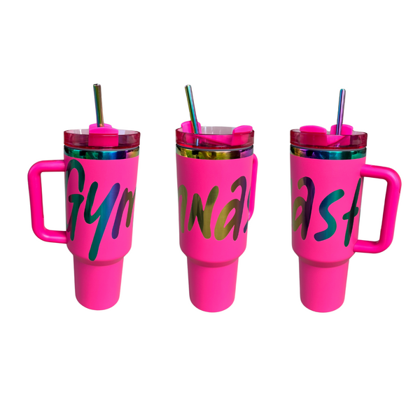 40oz Gymnast Tumbler with Straw – GymnasticsHQ