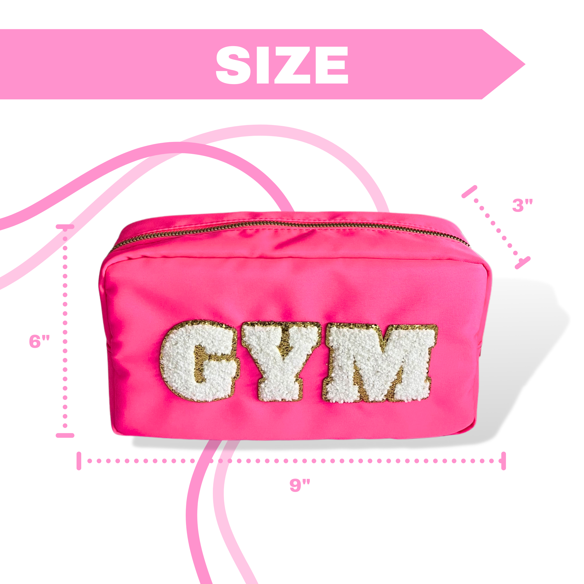 GYM STUFF Gymnastics Makeup Bag