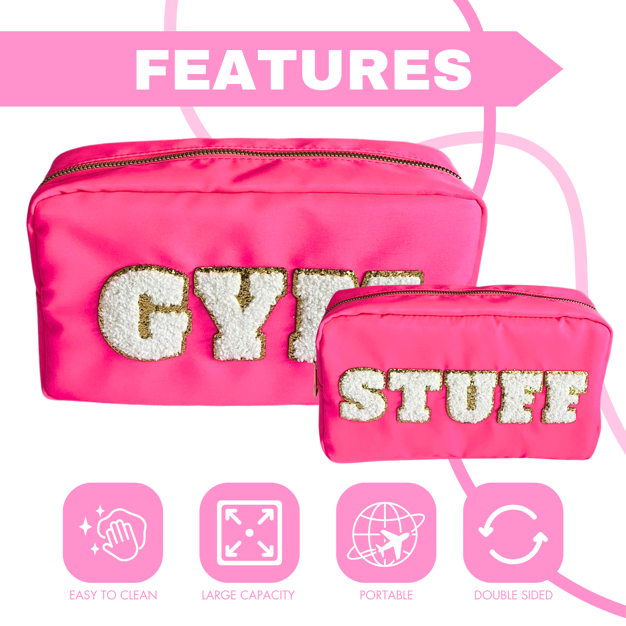 GYM STUFF Gymnastics Makeup Bag