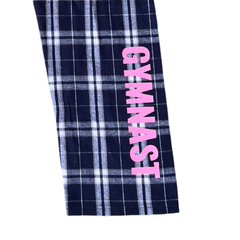 Navy GYMNAST Flannel Pants