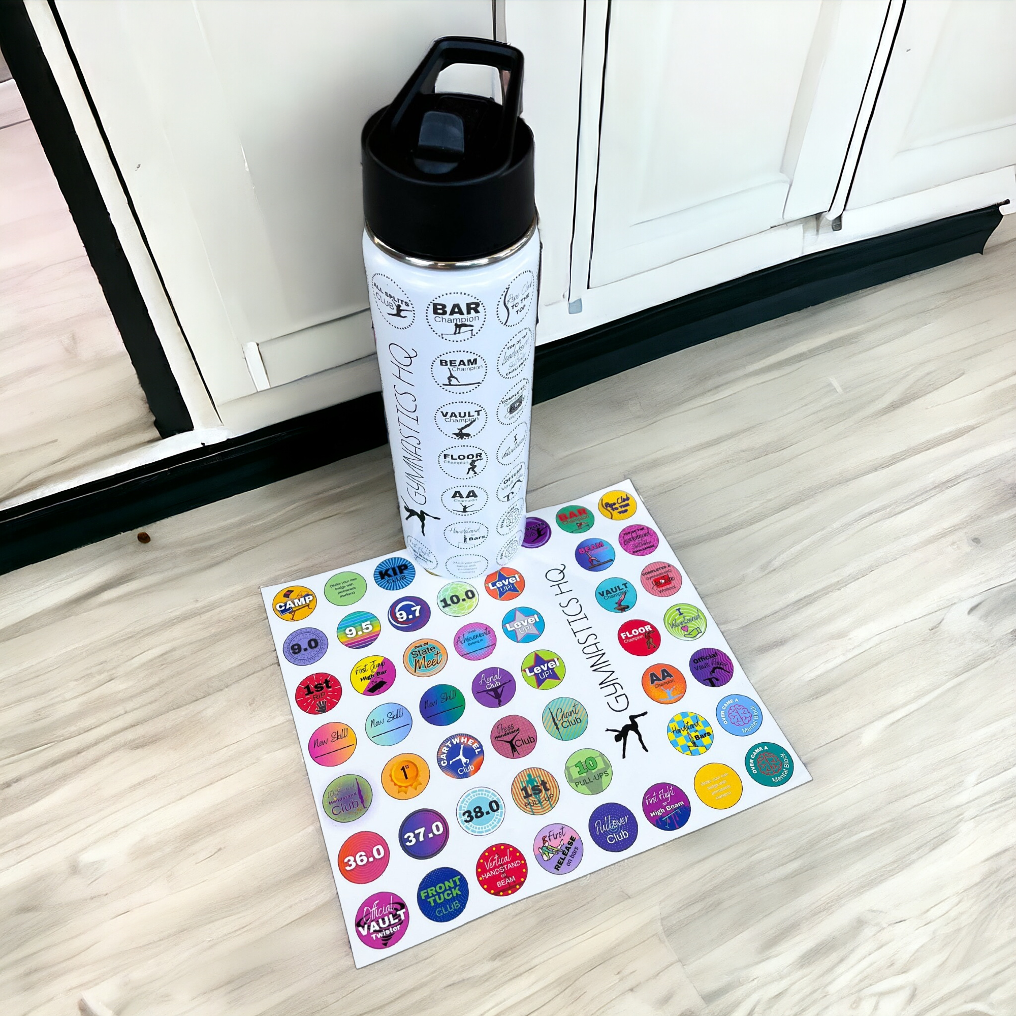 Gymnastics Achievements Water Bottle