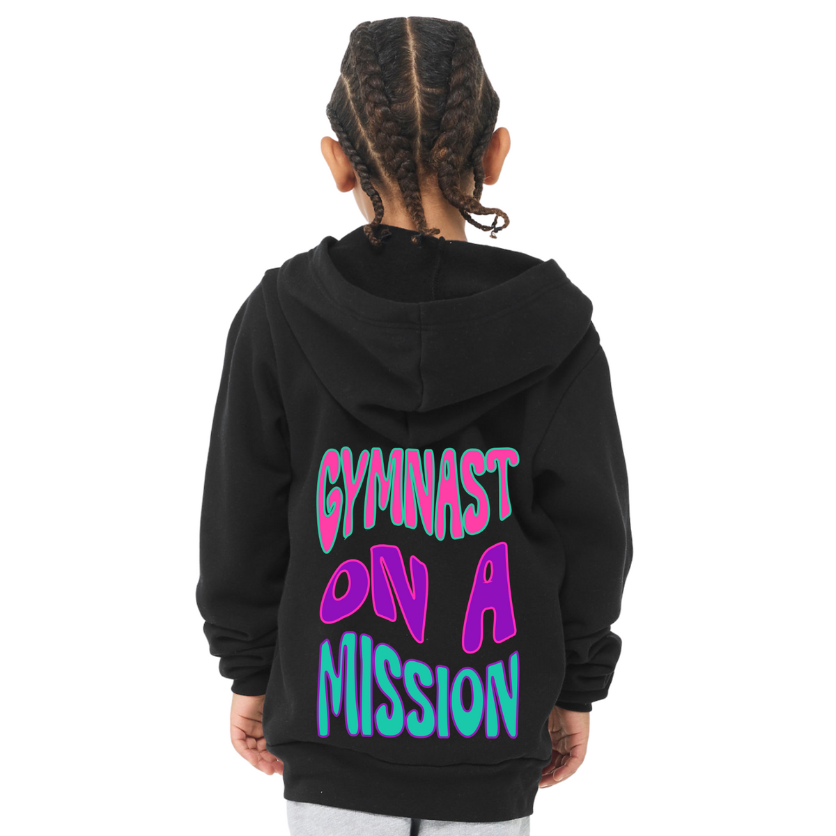 Gymnast on a Mission Zip Up Sweatshirt