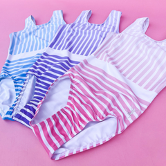 Colored Stripes Gymnastics Leotard