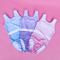 Colored Stripes Gymnastics Leotard