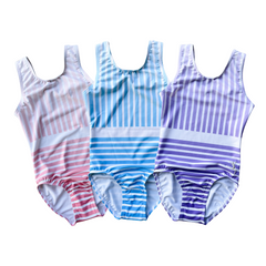 Colored Stripes Gymnastics Leotard