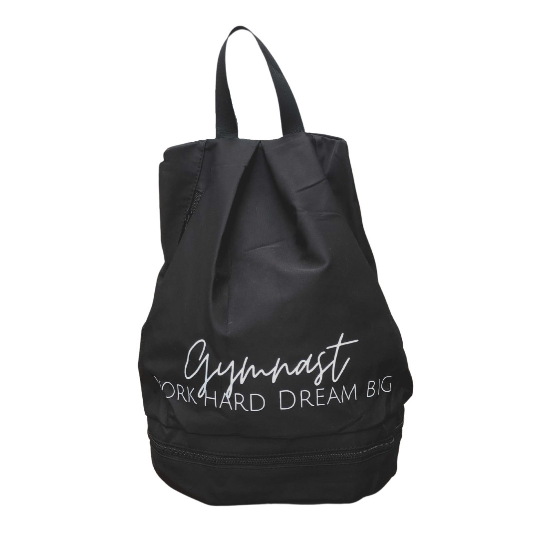 Gymnastics Backpack- Small “Work Hard Dream Big” Gymnast Bag