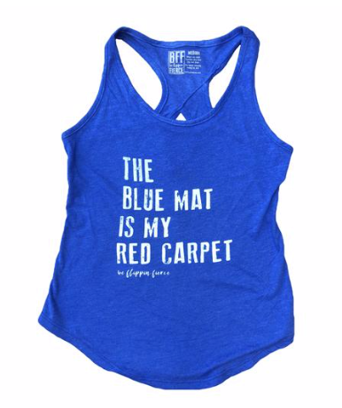 Blue Mat Red Carpet Gymnastics Tank