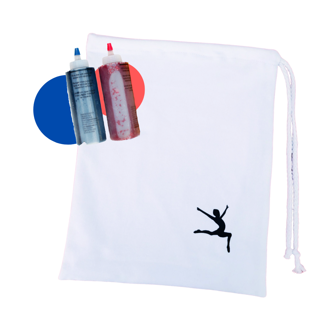 DIY Red & Blue Tie Dye Grip Bag Kit