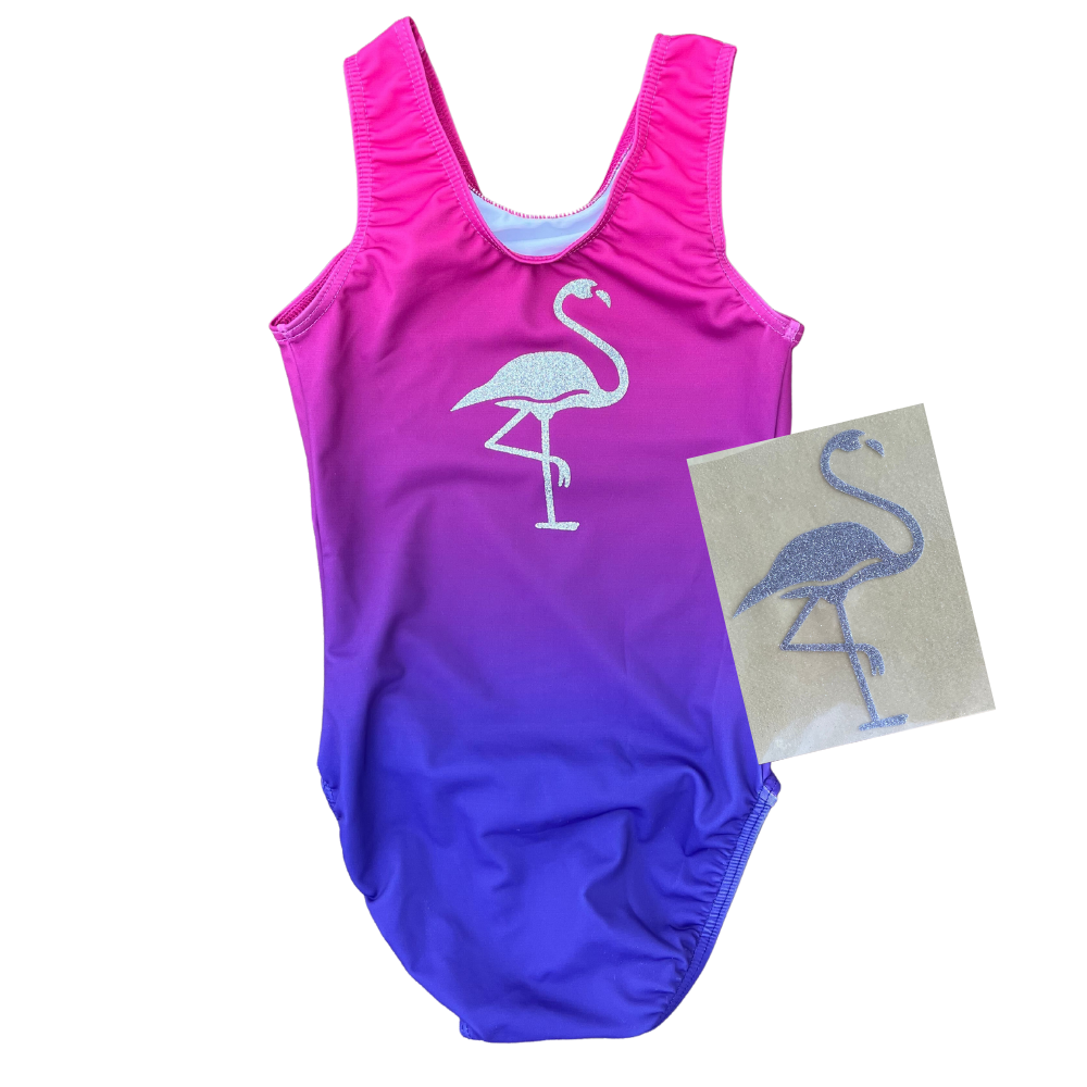 DIY Flamingo Decal Leotard