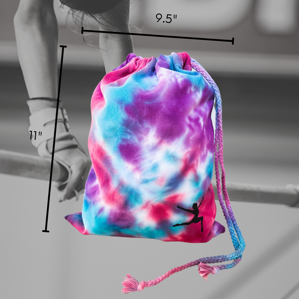DIY Dark Magenta, Purple & Teal Tie Dye Grip Bag Kit