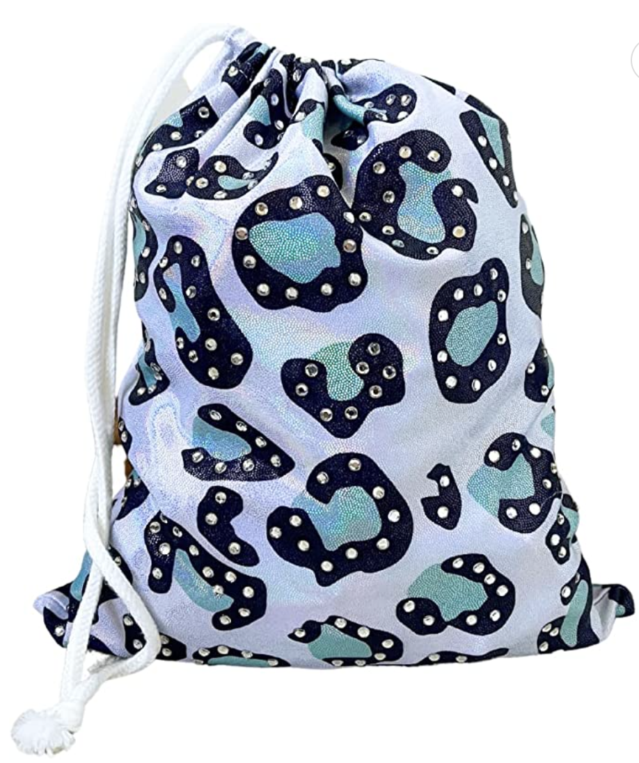 Rhinestone Leopard Gymnastics Grip Bag