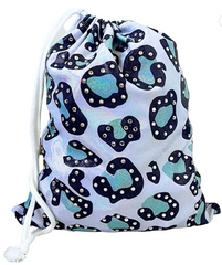 Rhinestone Leopard Gymnastics Grip Bag