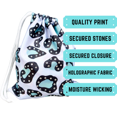 Rhinestone Leopard Gymnastics Grip Bag