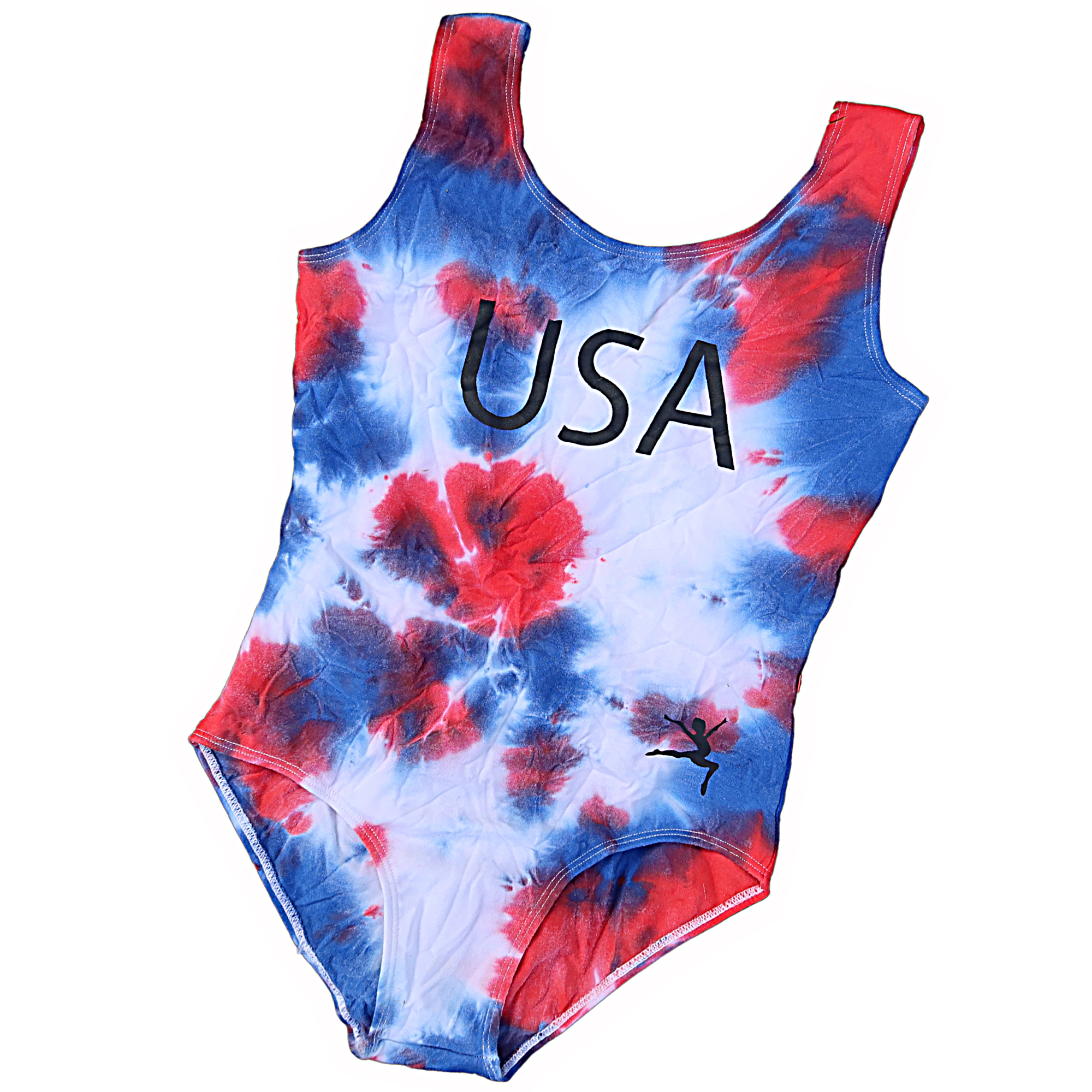 DIY USA Red & Blue Tie Dye Leotard Kit